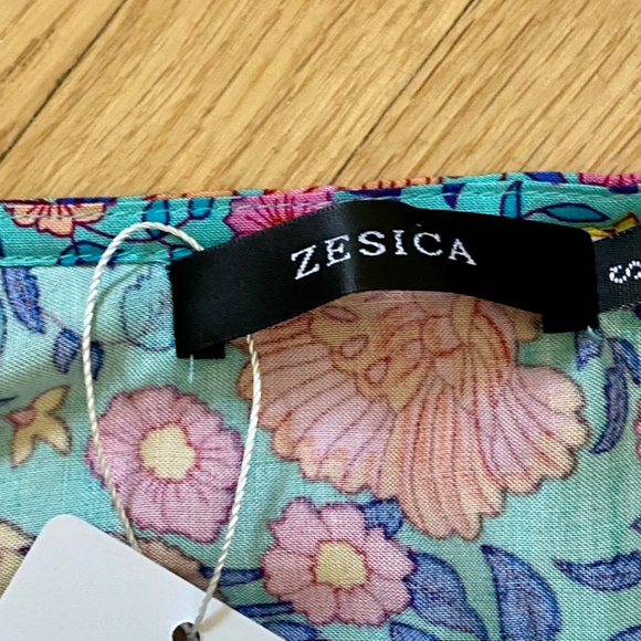 Floral V-Neck Surplice Hem Wrap Tie Side Butterfly Sleeve Maxi Dress Size S - Picture 4 of 12